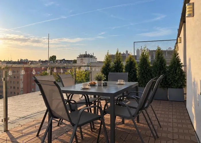 For 6 With Terrace & Air Conditioning Near Metro U3 * Vienne